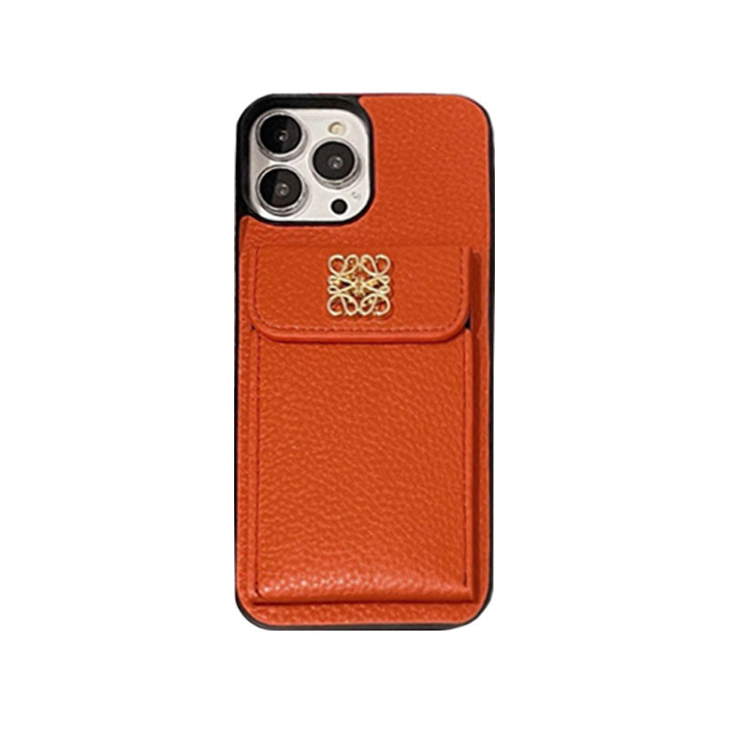 Luxury iPhone Case With Card Holder Black-QBK240603