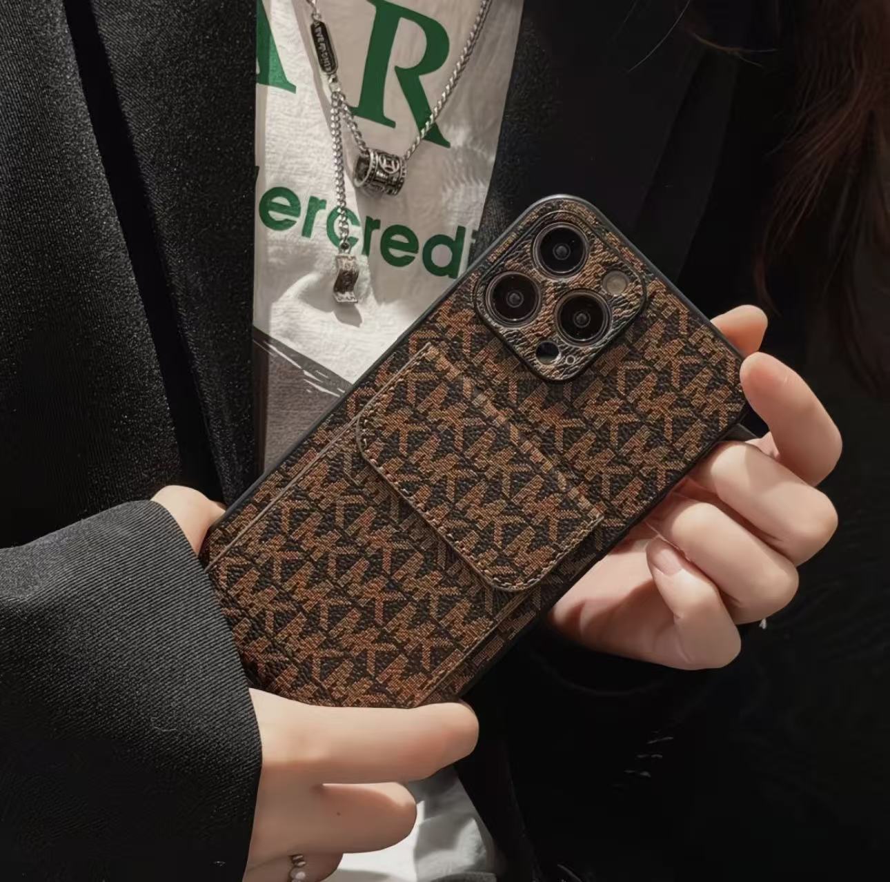 Fashion Brand Card Holder iPhone Case