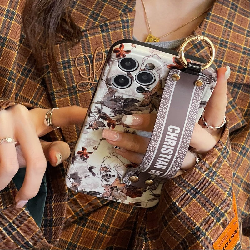 Fashion Maple Leaf Wristband iPhone Case