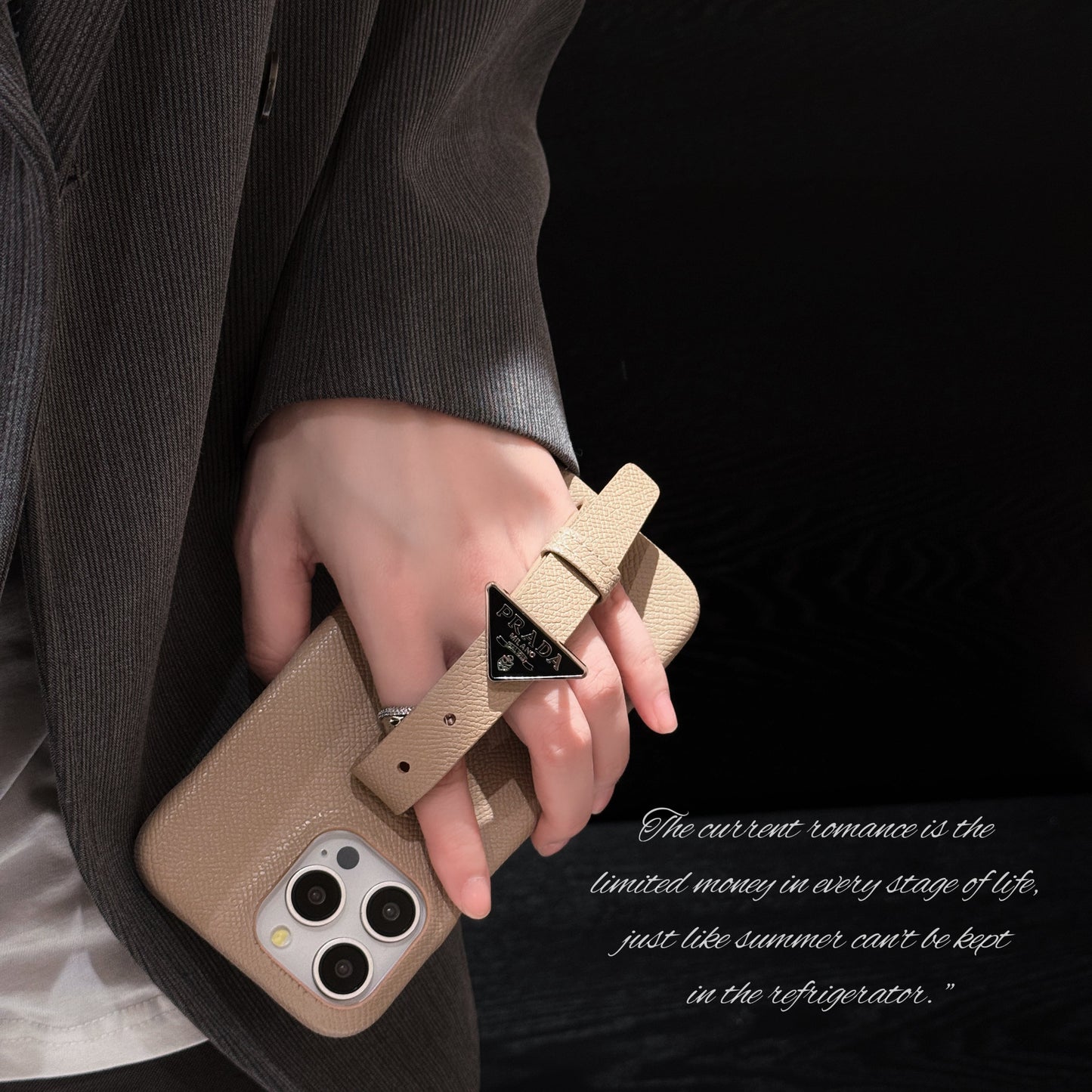 Luxury Leather Handle iPhone Case