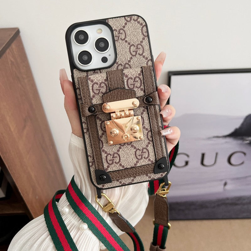 Premium Card Bag Chain Classic iPhone Case