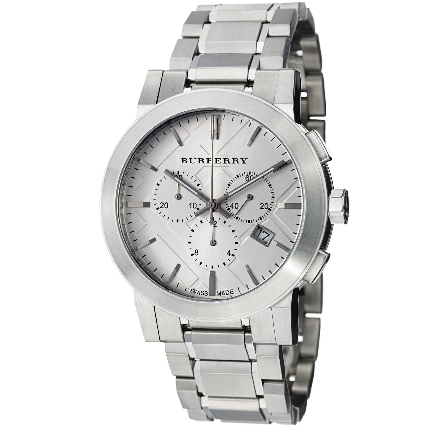 Burberry Men's Chronograph The City Silver 42mm Watch