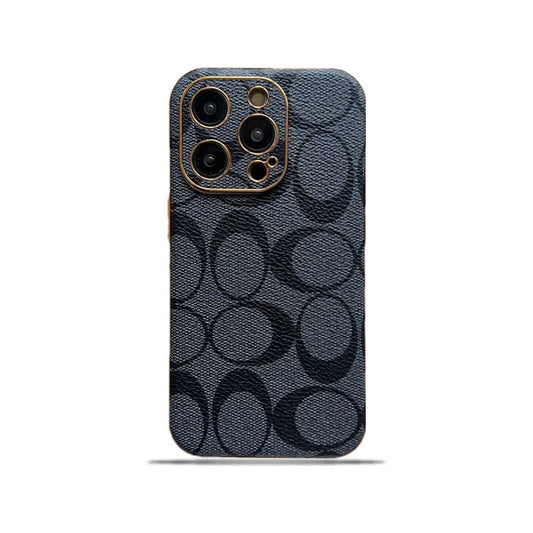 Classic iPhone Case Leather Black -QBK240513