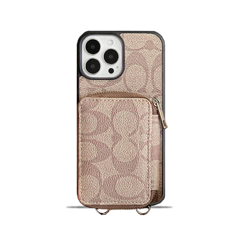 Classic iPhone Case With Wallet Coffee-LQB241412