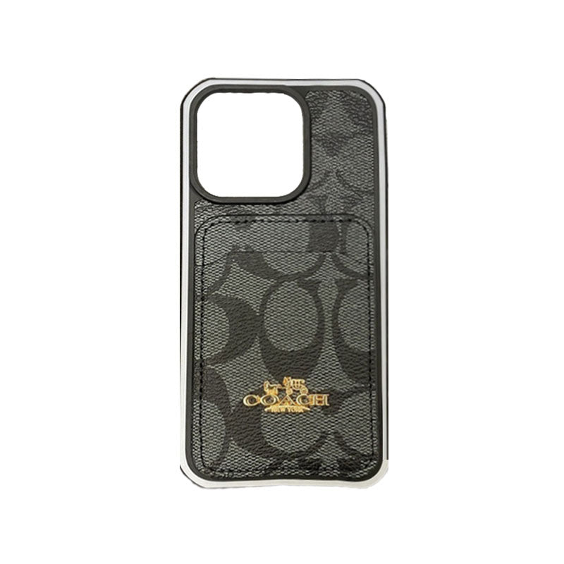 Classic iPhone Case With Card Holder Coffee -KB241416