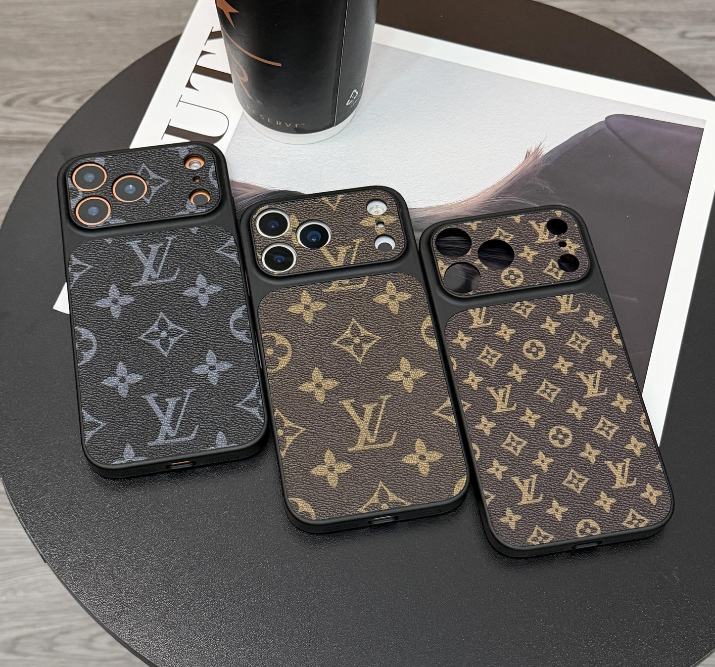 MagSafe Classic Monogram Leather iPhone Case