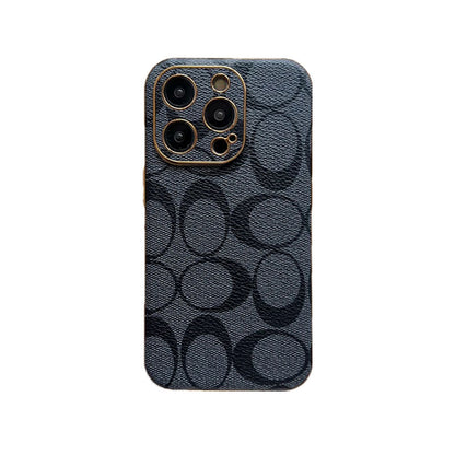 Classic iPhone Case Leather Light Brow -QBK240513