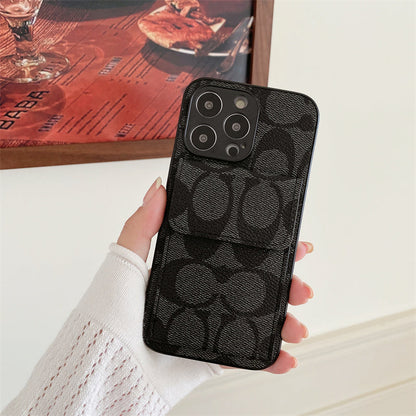 Classic iPhone Case With Wallet Black-HP240513