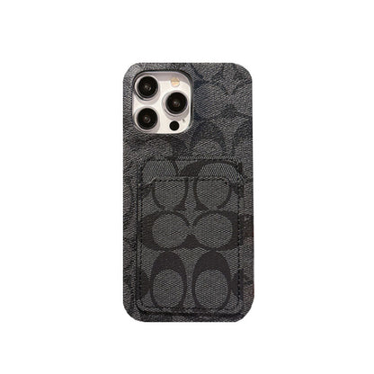 Classic Classic iPhone Case With Card Holder White -JQB240330