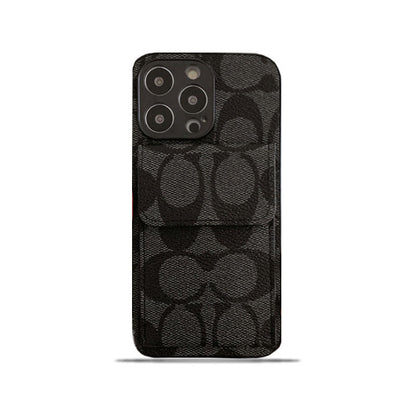 Classic iPhone Case With Wallet Black-HP240513