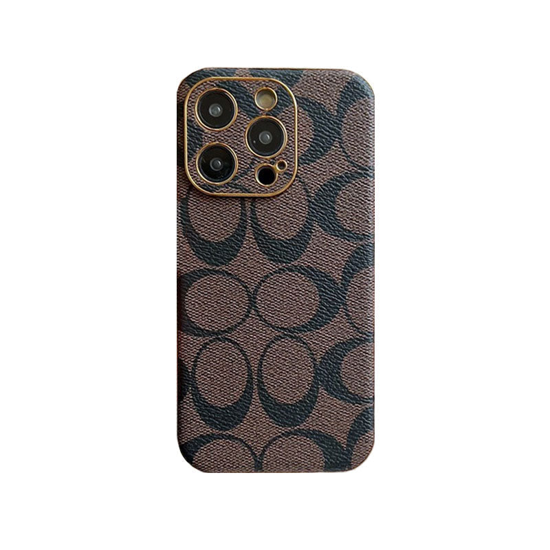 Classic iPhone Case Leather Black -QBK240513