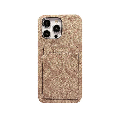 Classic Classic iPhone Case With Card Holder White -JQB240330
