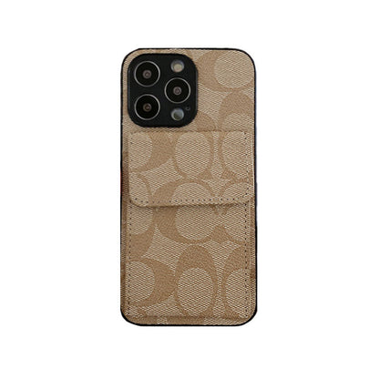 Classic iPhone Case With Wallet Light Brown-HP240513