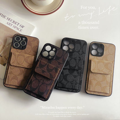 Classic iPhone Case With Wallet Black-HP240513