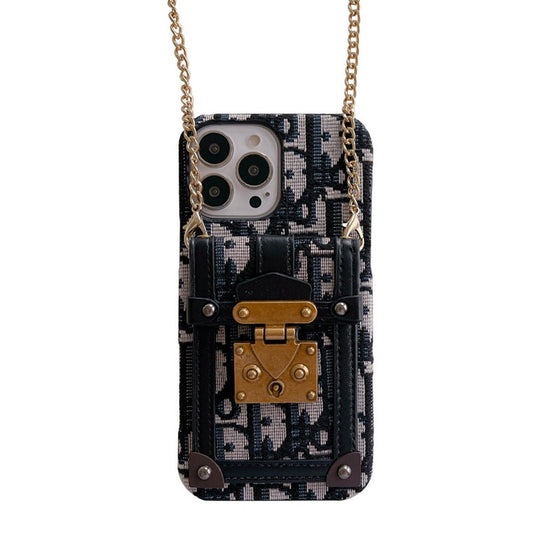 Fashion Card Bag Fabric iPhone Case