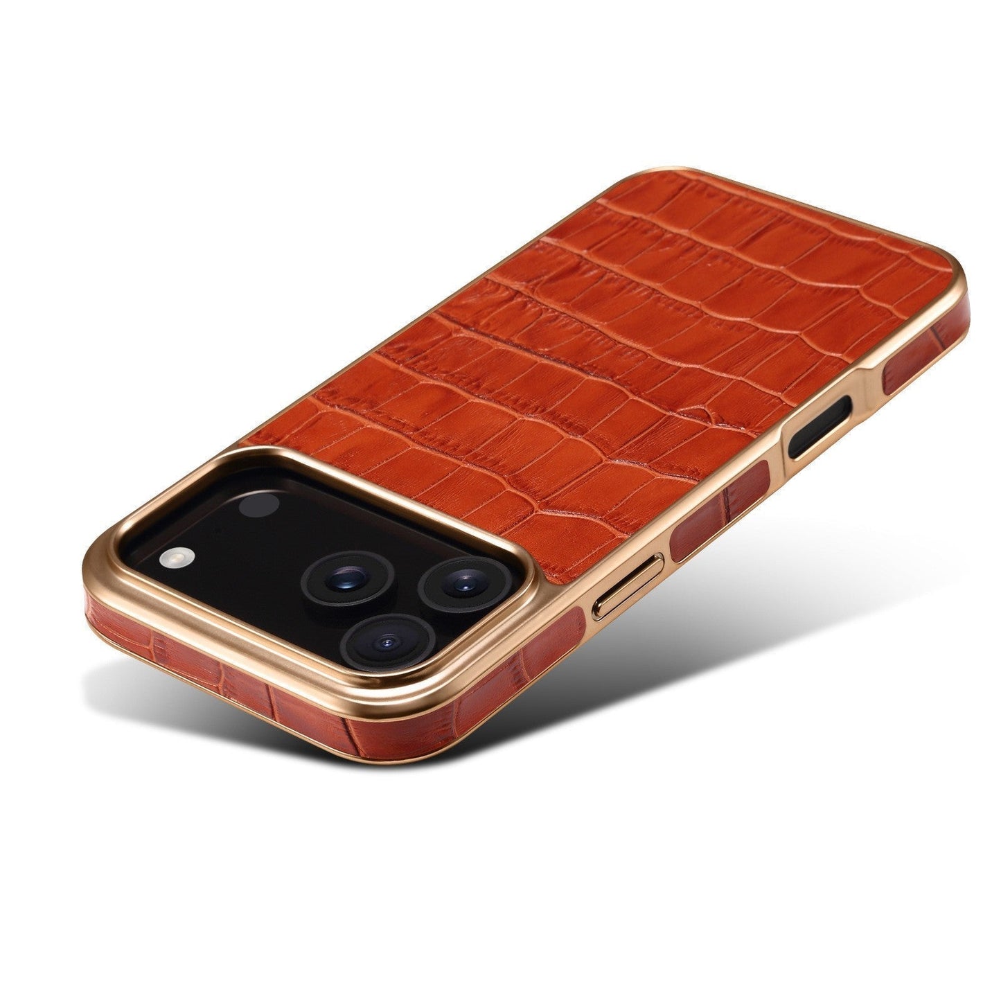 Croc-Embossed Leather Case for iPhone Case