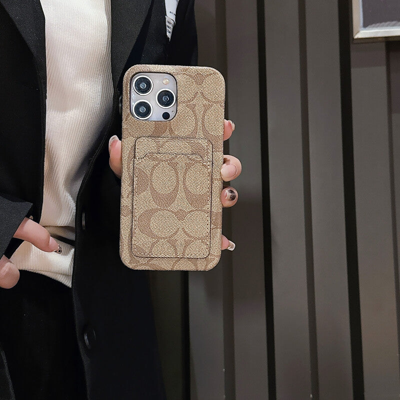 Classic Classic iPhone Case With Card Holder White -JQB240330