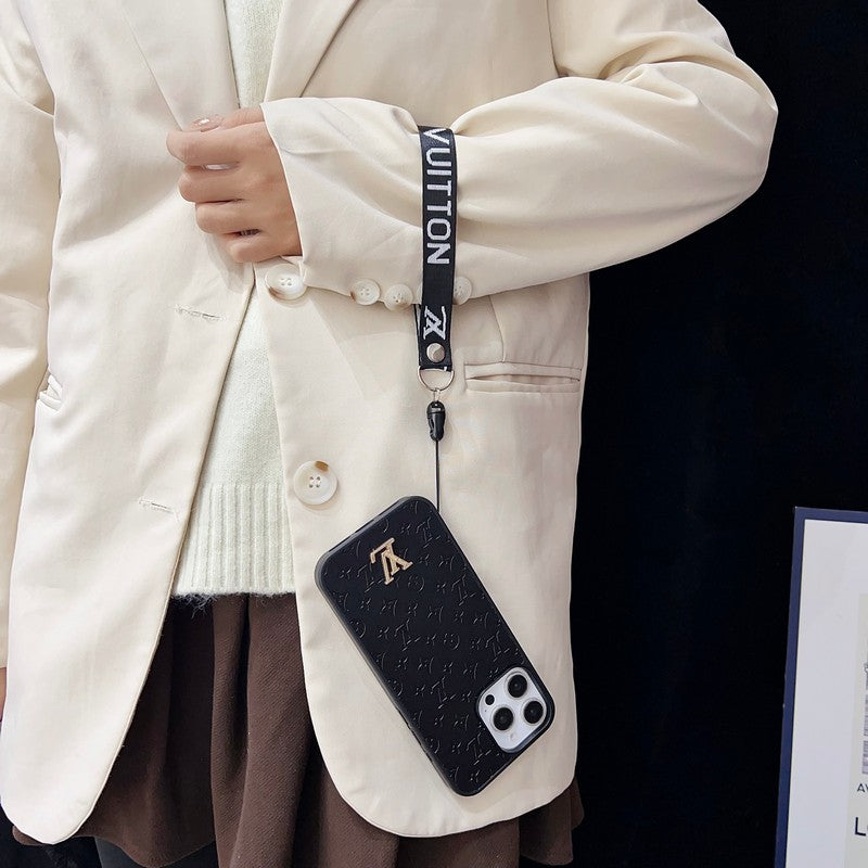 Luxury Brown Hand Chain iPhone Case