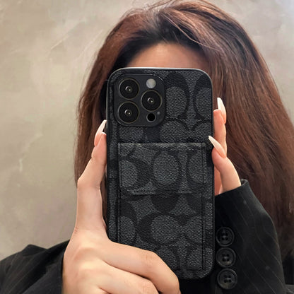 Classic iPhone Case With Wallet Black-HP240513