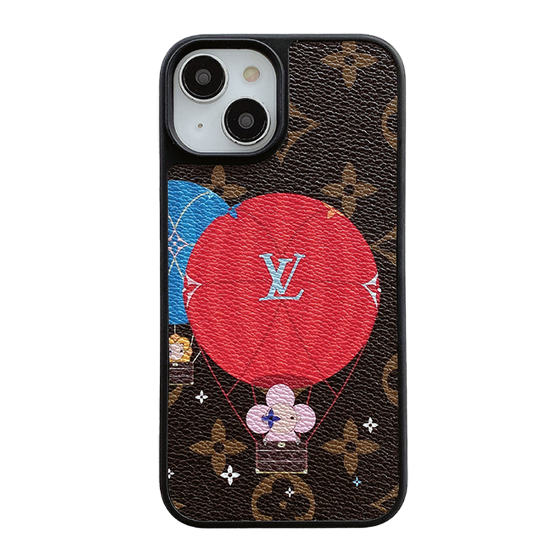 Luxury Balloon & Heart Leather iPhone Case