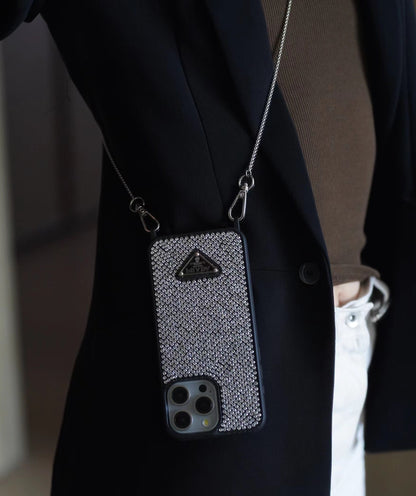 Luxury Diamond Crossbody iPhone Case