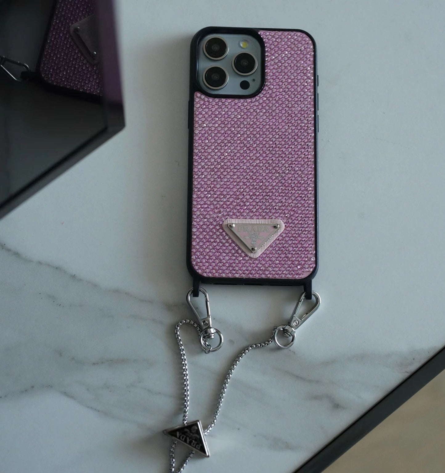 Luxury Diamond Crossbody iPhone Case