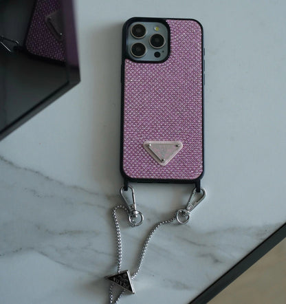 Luxury Diamond Crossbody iPhone Case
