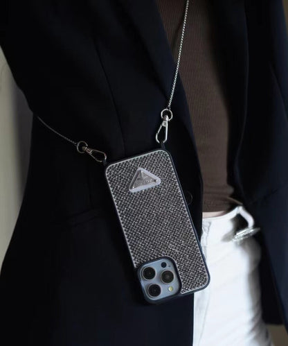Luxury Diamond Crossbody iPhone Case
