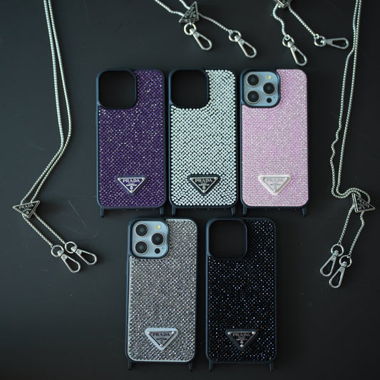 Luxury Diamond Crossbody iPhone Case
