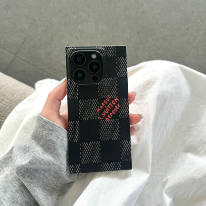 Luxury Black & White Sqaure iPhone Case