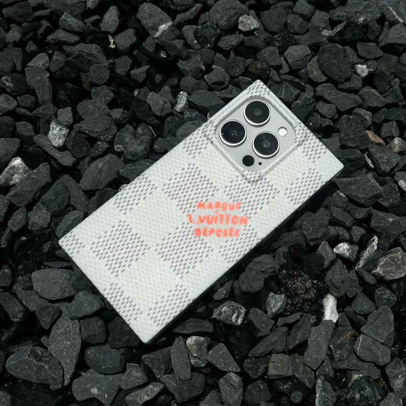 Luxury Black & White Sqaure iPhone Case