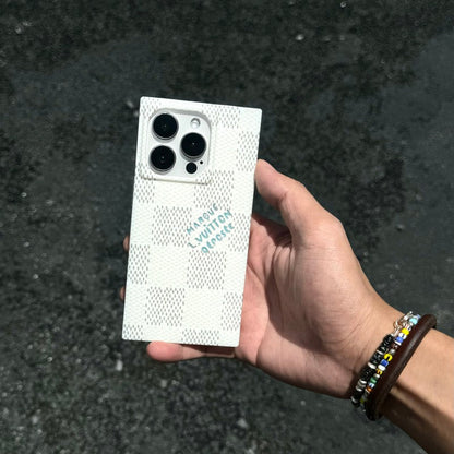 Luxury Black & White Sqaure iPhone Case