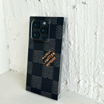 Luxury Black & White Sqaure iPhone Case