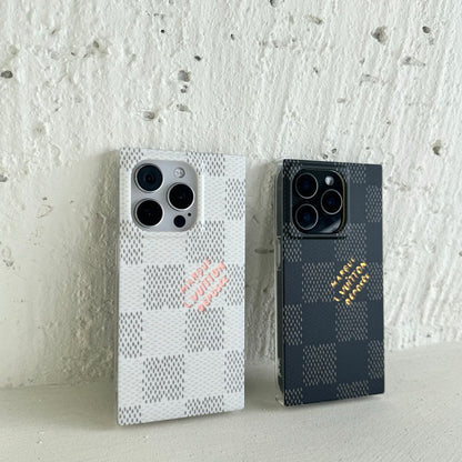 Luxury Black & White Sqaure iPhone Case