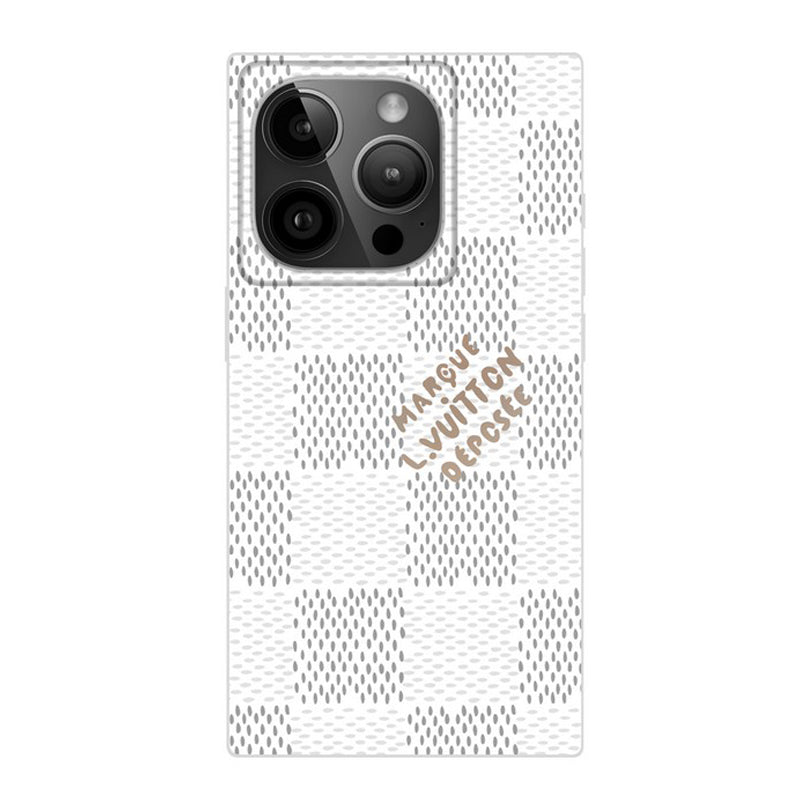 Luxury Black & White Sqaure iPhone Case