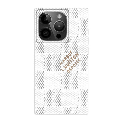 Luxury Black & White Sqaure iPhone Case