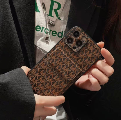 Fashion Brand Card Holder iPhone Case