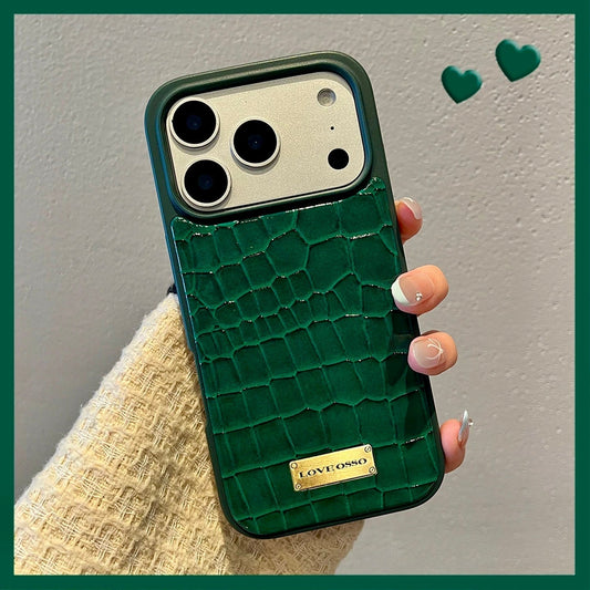 Luxury Crocodile Texture iPhone Case