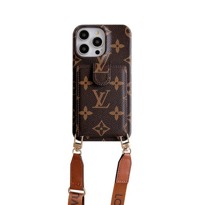 Luxury Card Bag Crossbody Chain iPhone Case