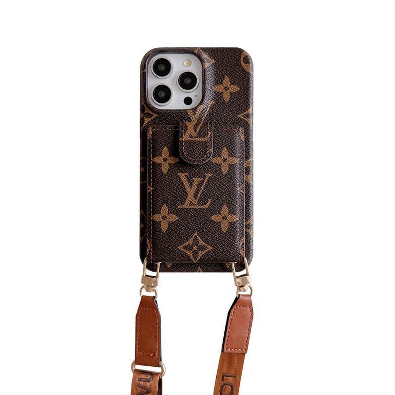 Luxury Card Bag Crossbody Chain iPhone Case