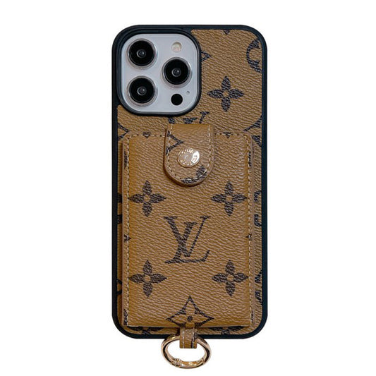 Luxury Card Bag Classic Color iPhone Case