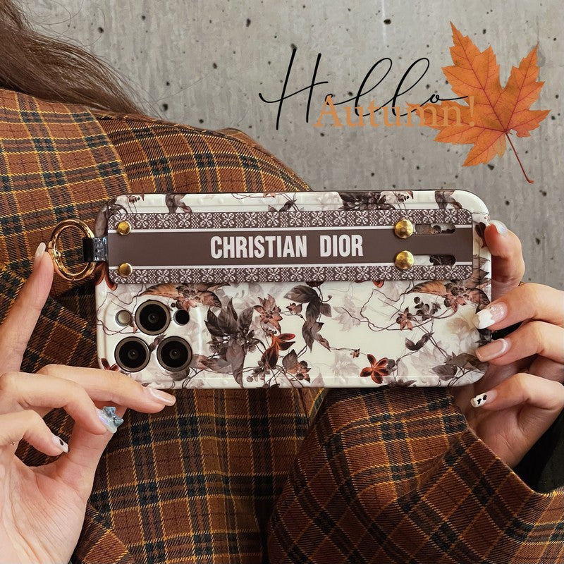 Fashion Maple Leaf Wristband iPhone Case