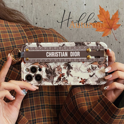 Fashion Maple Leaf Wristband iPhone Case
