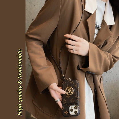 Luxury Card Holder Chain iPhone Case