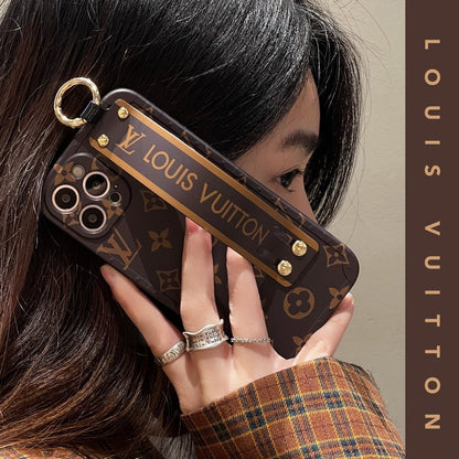 Luxury Brown Wristband iPhone Case