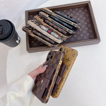 Luxury Classic Color Card Bag iPhone Case