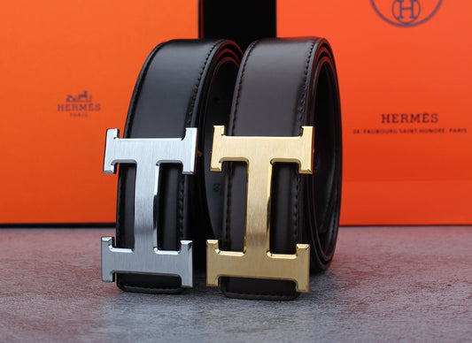 2 Colors Classic Buckle Leather Belt(Unisex Style)