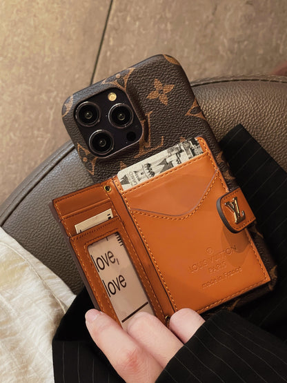 Luxury Card Holder Chain iPhone Case