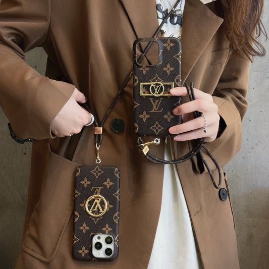 Luxury Card Holder Chain iPhone Case