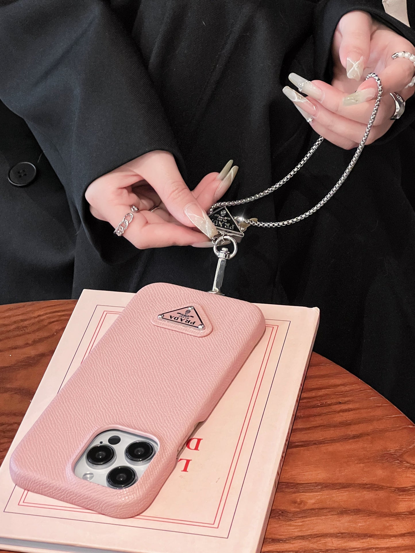 Luxury Leather Crossbody iPhone Case